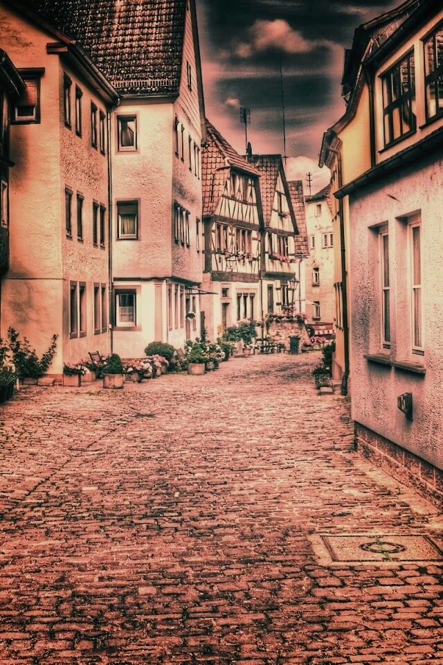 Старый городок обои