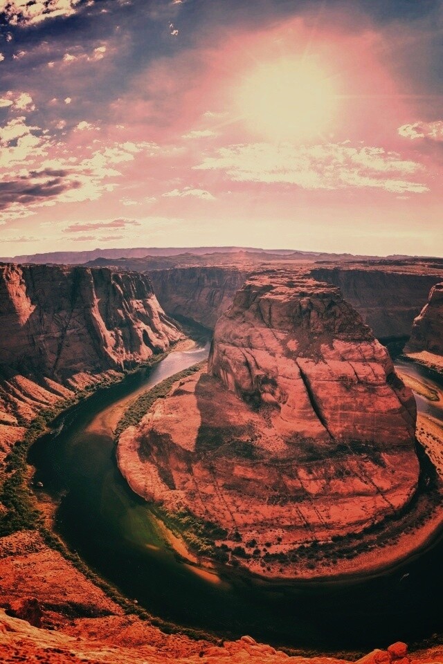 Каньон летом обои