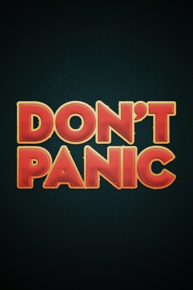 Не паникуй обои