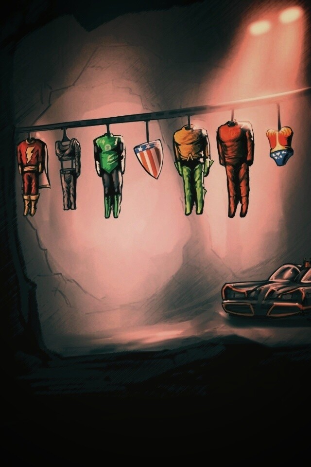 Пещера супергероев обои