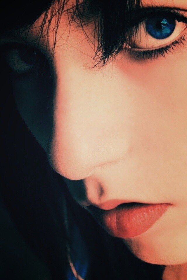 Наушники и девушка обои