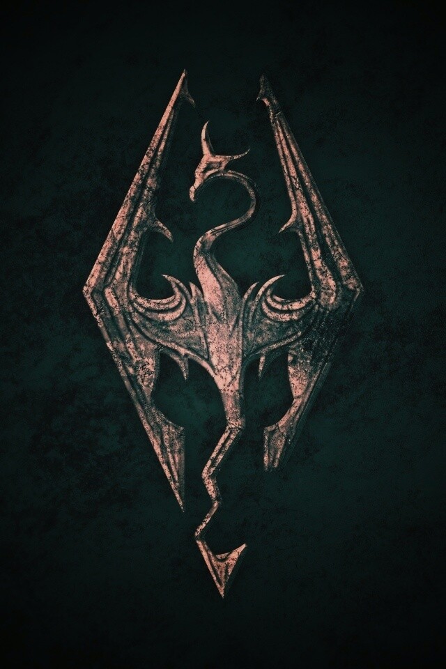 Логотип Skyrim обои