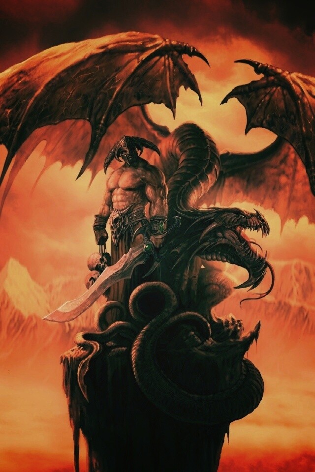 Варвар и дракон обои