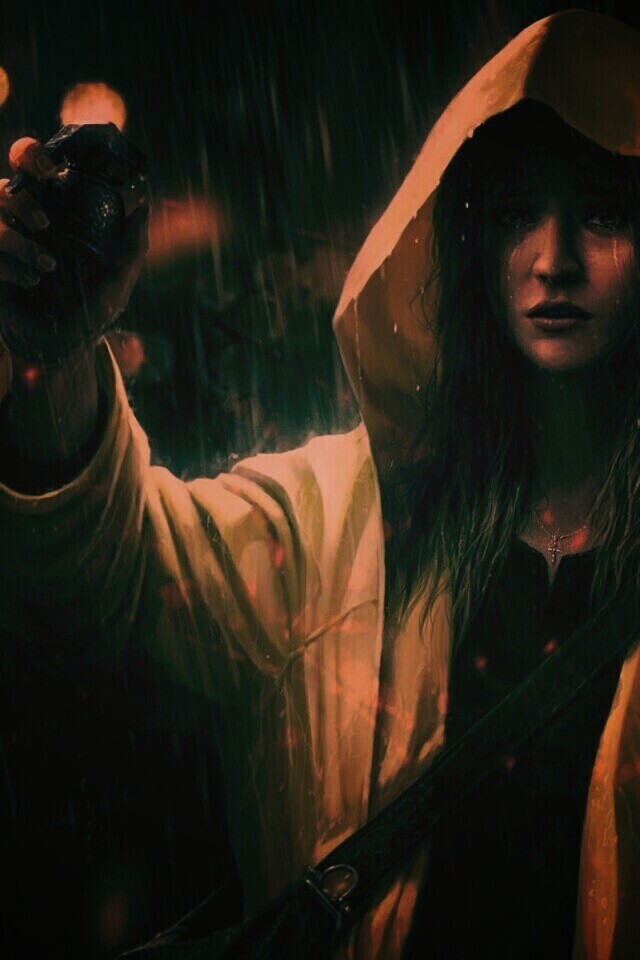 Девушка с гранатой обои