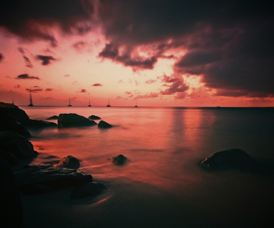 Кровавое море обои