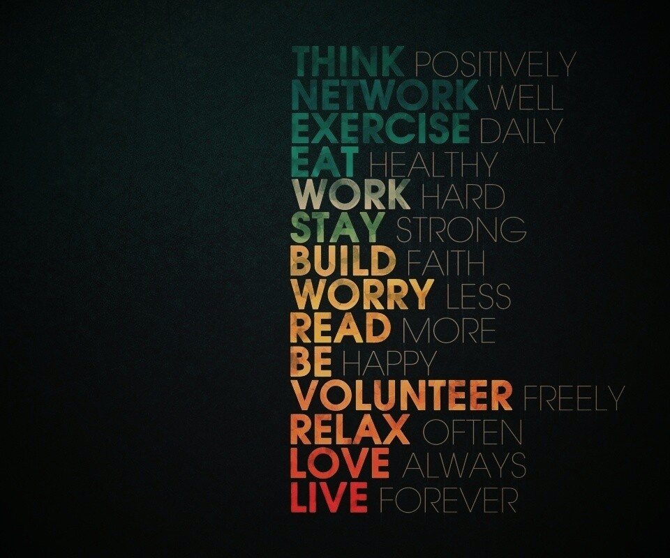 Think possitively обои