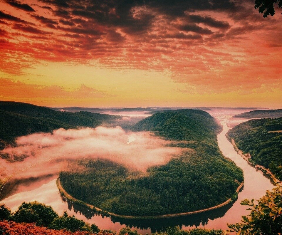 Кривая река обои