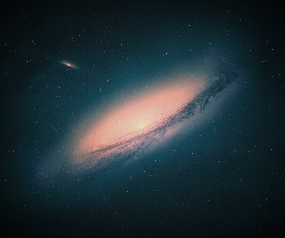 Вид на галактику обои