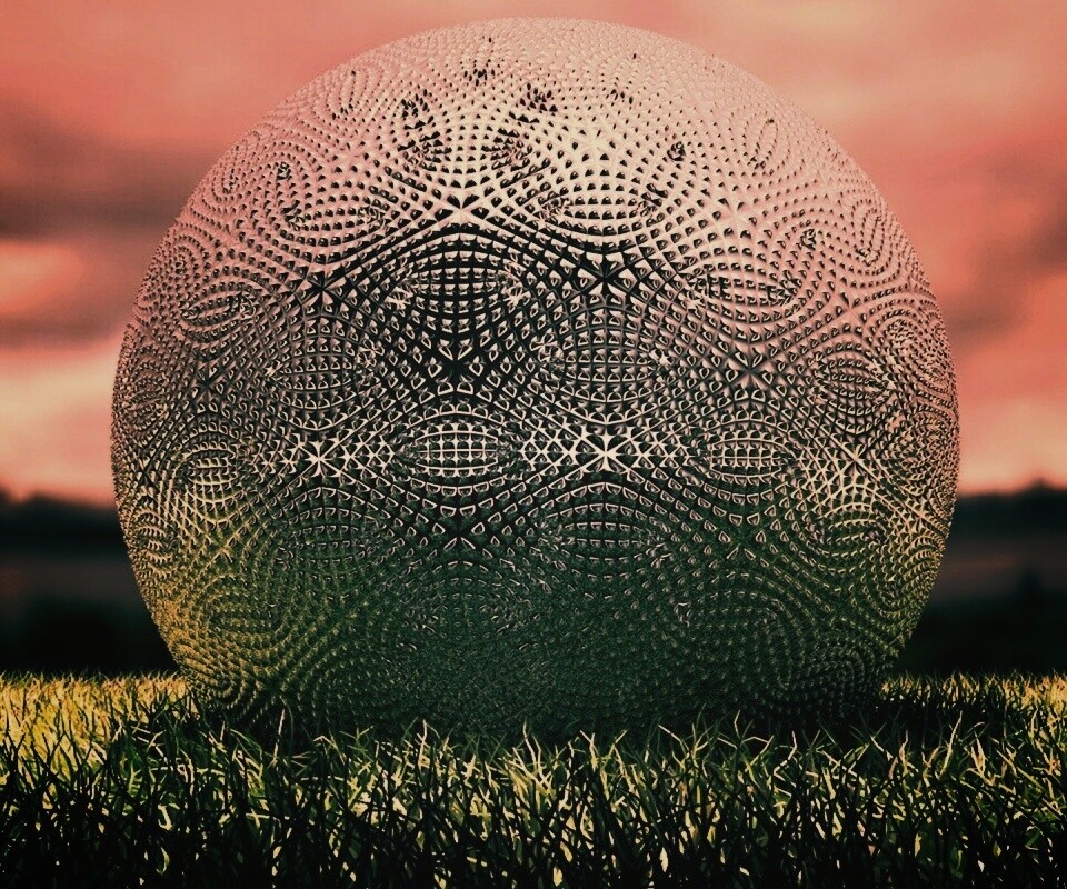 Металлический мяч для гольфа обои