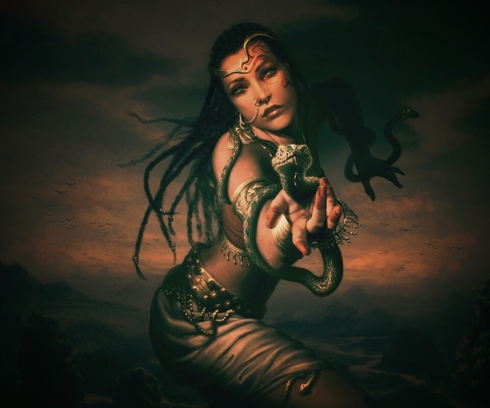 Приручательница змей обои