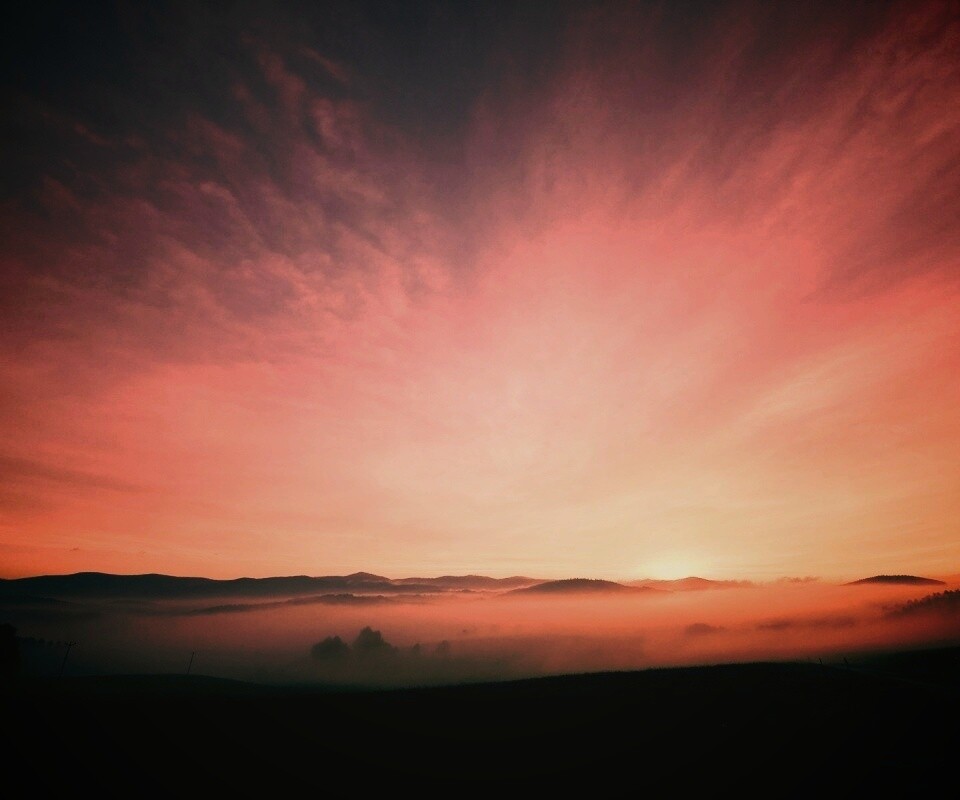 Утренний туман обои