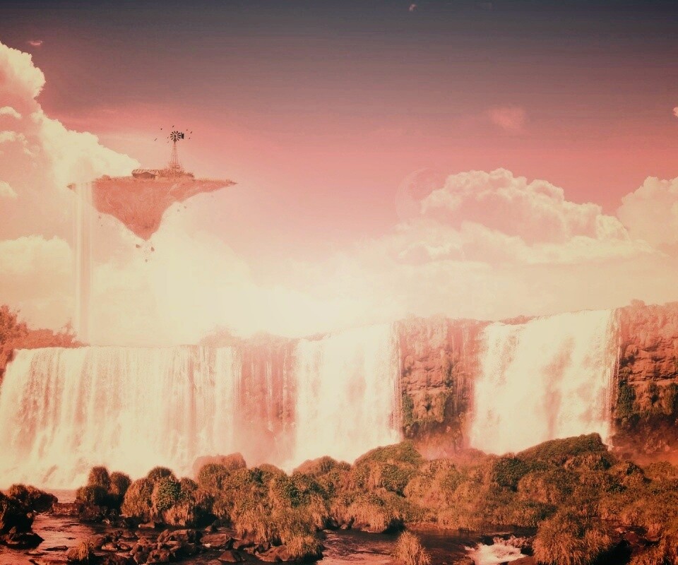 Ферма на летающем острове обои