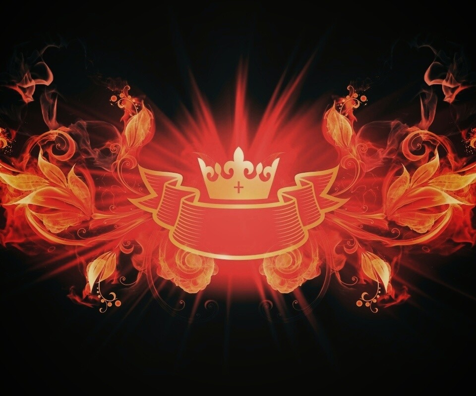 Пламенные цветы обои