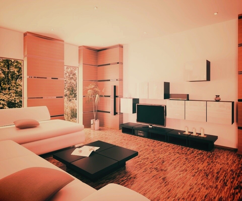 Дизайн гостиной обои