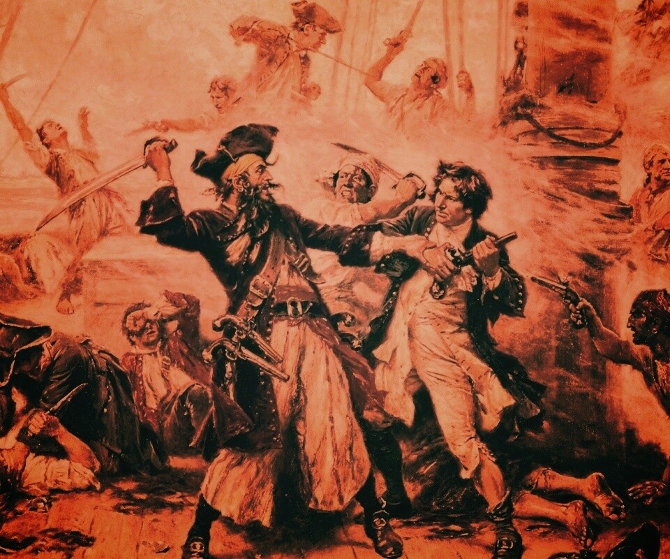 Бой с пиратами обои