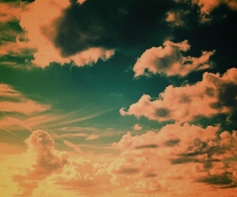 Зеленое небо обои