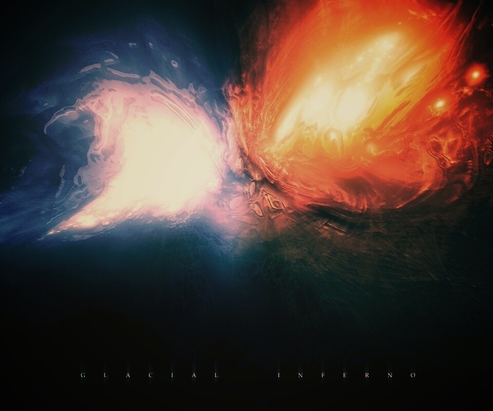 Огонь против льда обои