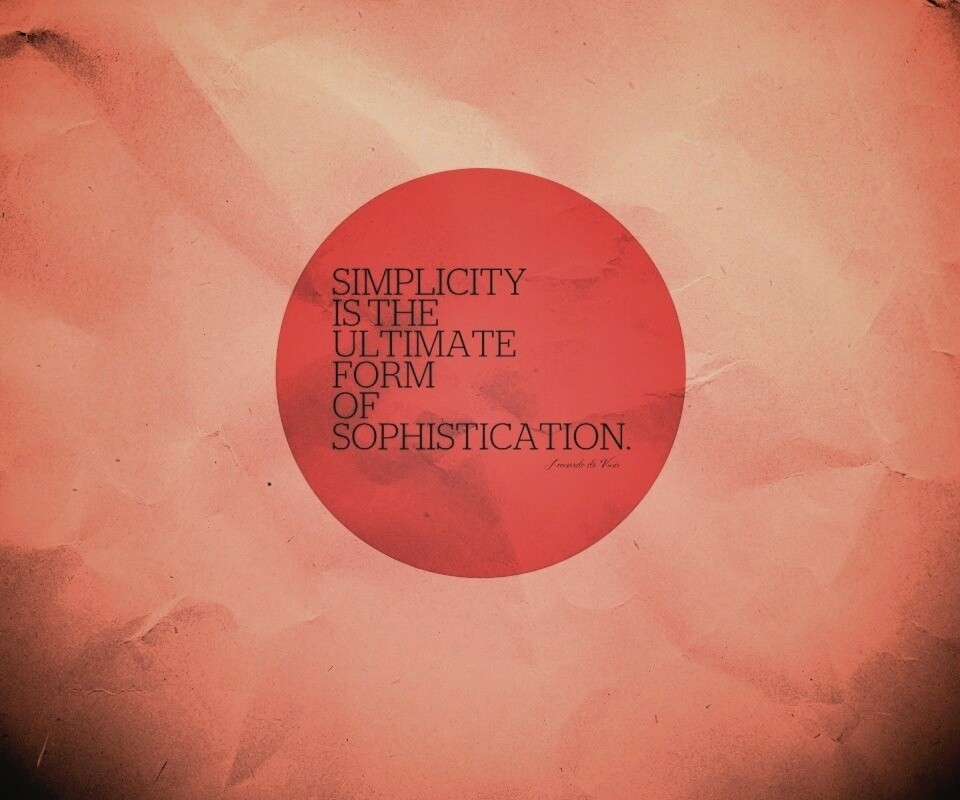 Простота обои