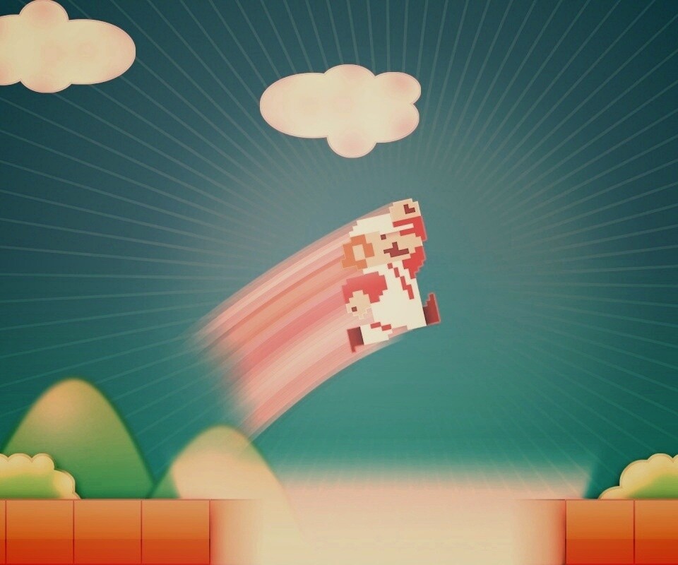 Прыжок Марио обои