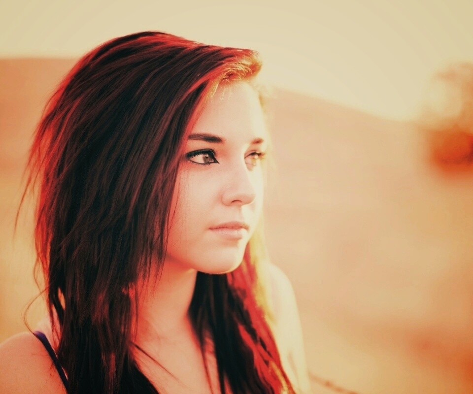 Рыженькая обои