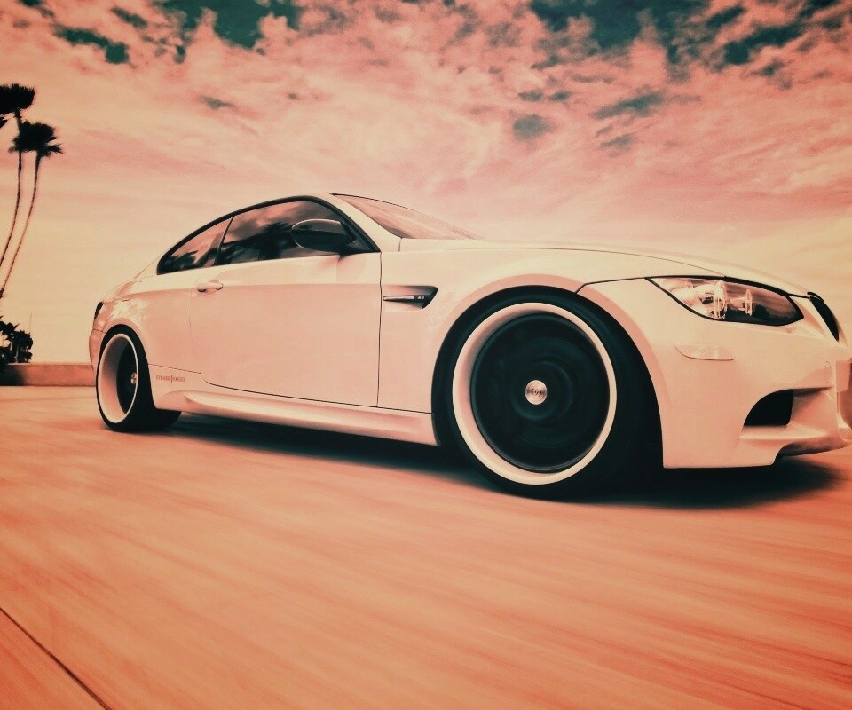 Белый БМВ обои