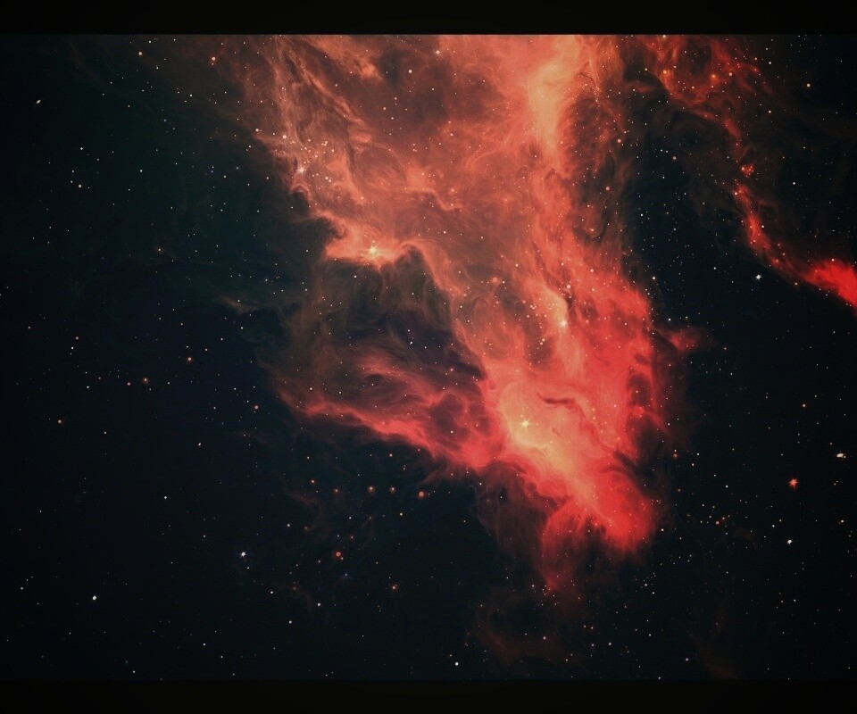 Красная туманность обои