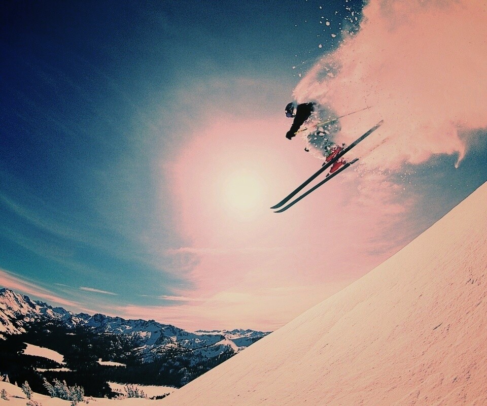 Горнолыжник обои