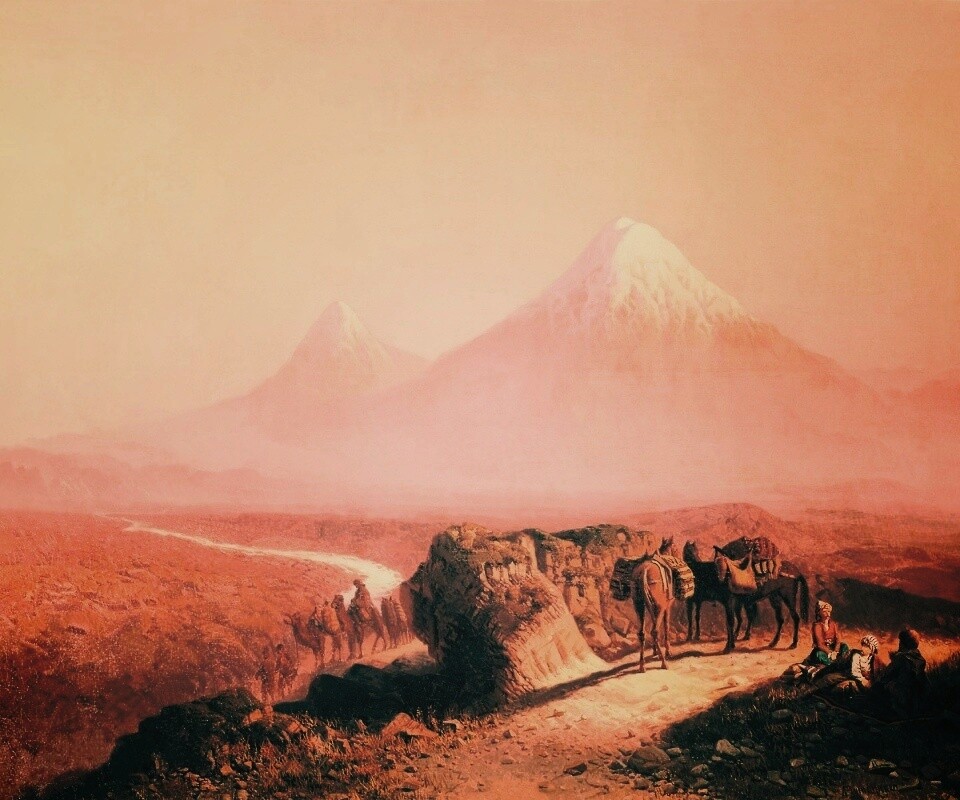 Картина "Вид на Арарат" обои