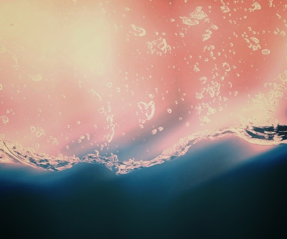 Пузырьки в воде обои