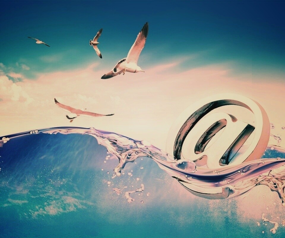 Собака тонет обои