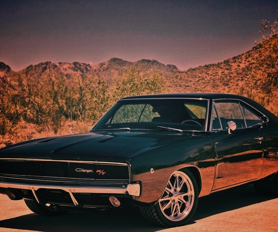 Черный Додж обои