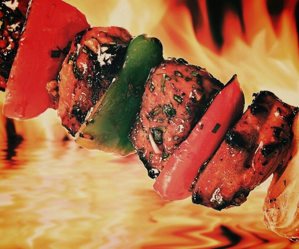 Сочный шашлычок обои