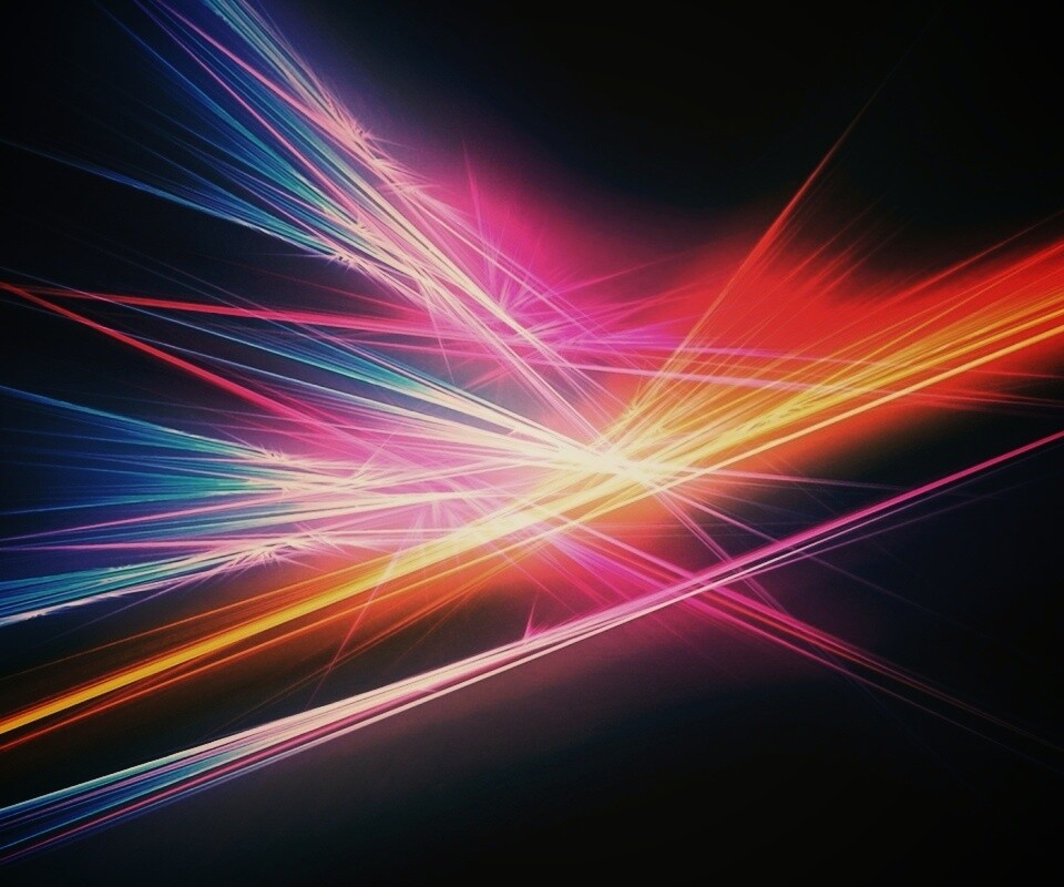 Разноцветные лучи обои