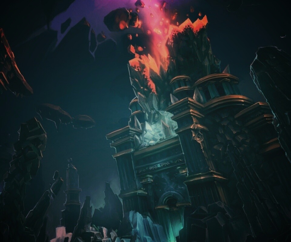 Вход в вулканический храм обои