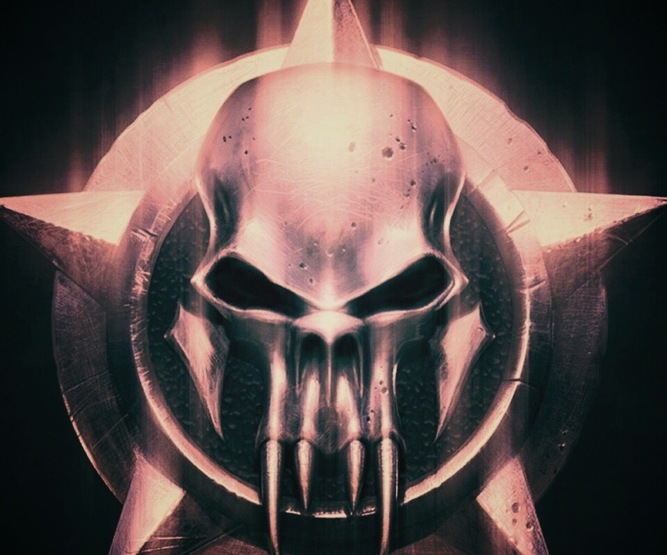 Клыкастый череп обои