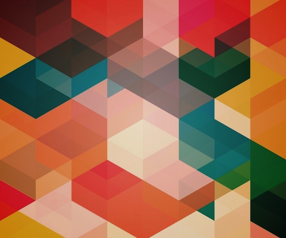 Разноцветные параллелограммы обои