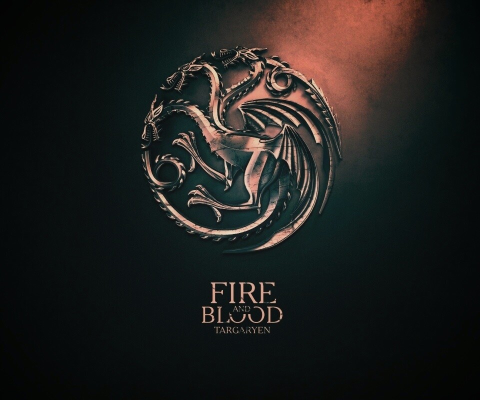 Металлический герб дома Таргариен обои