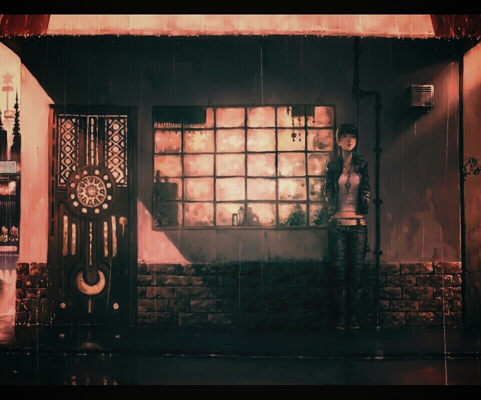 Ожидание под дождем обои