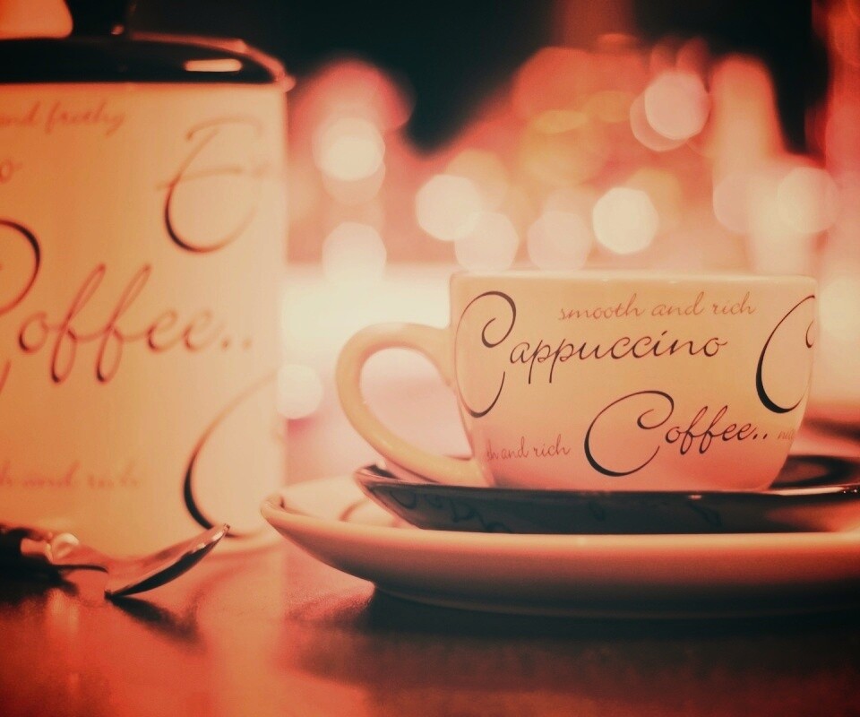 Чашечка капучино обои