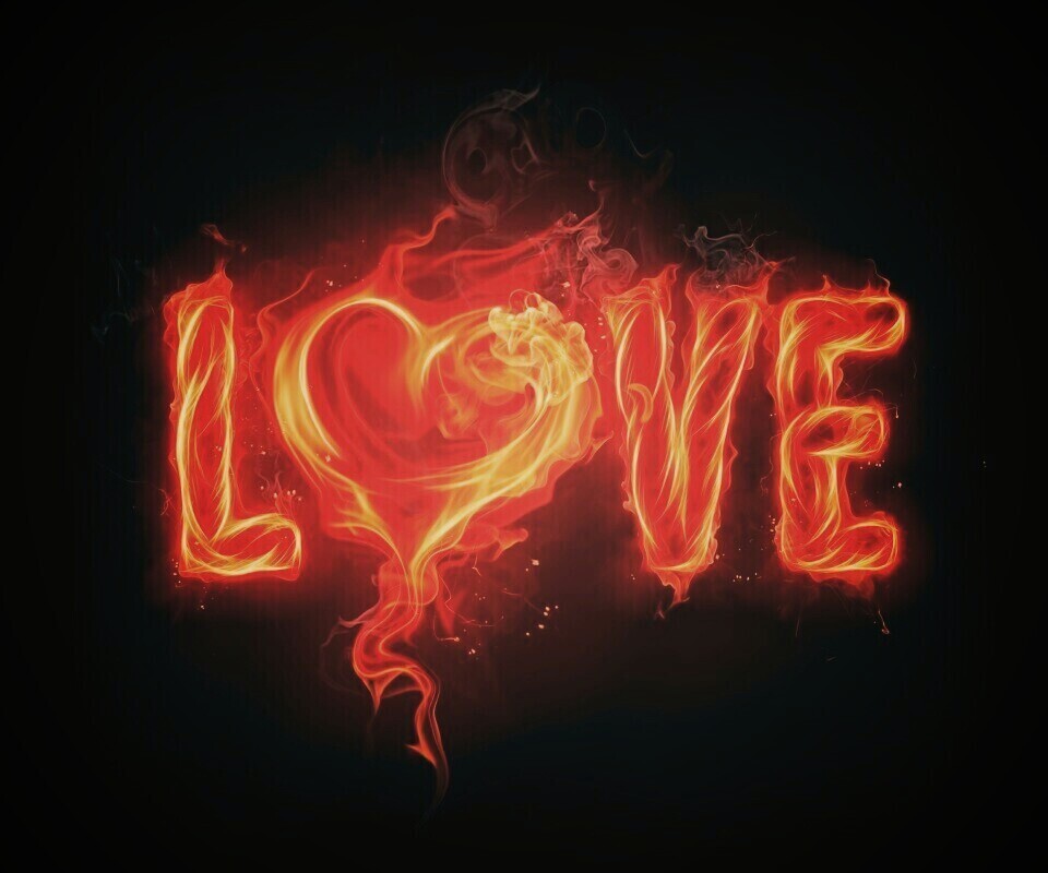 Пламенная любовь обои