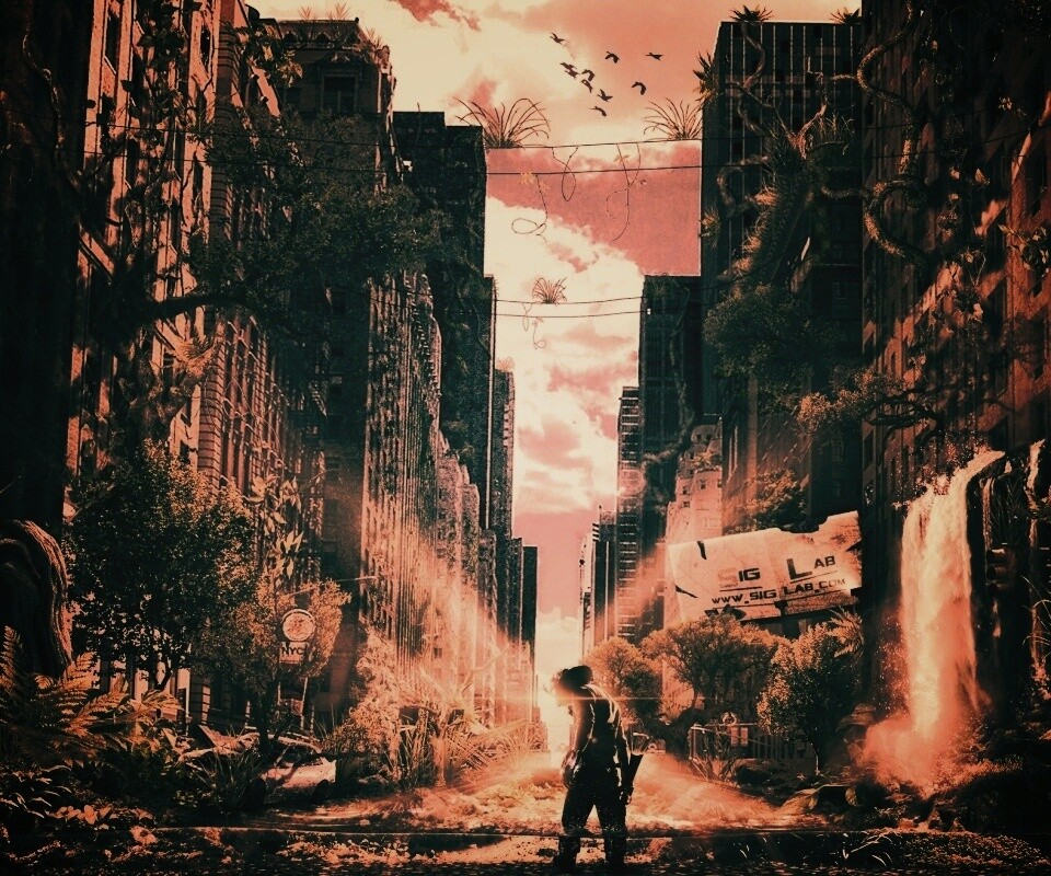 Постапокалиптический мир обои