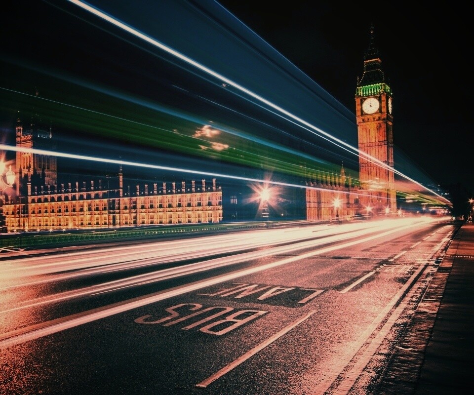 Ночной лондон обои