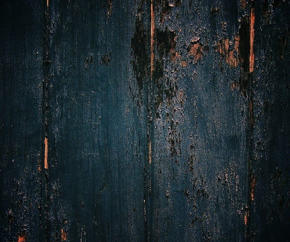 Облупившаяся синяя краска обои