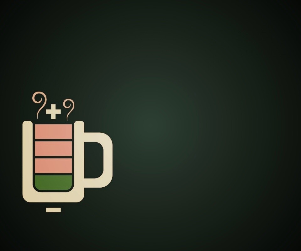 Зарядка от кофе обои