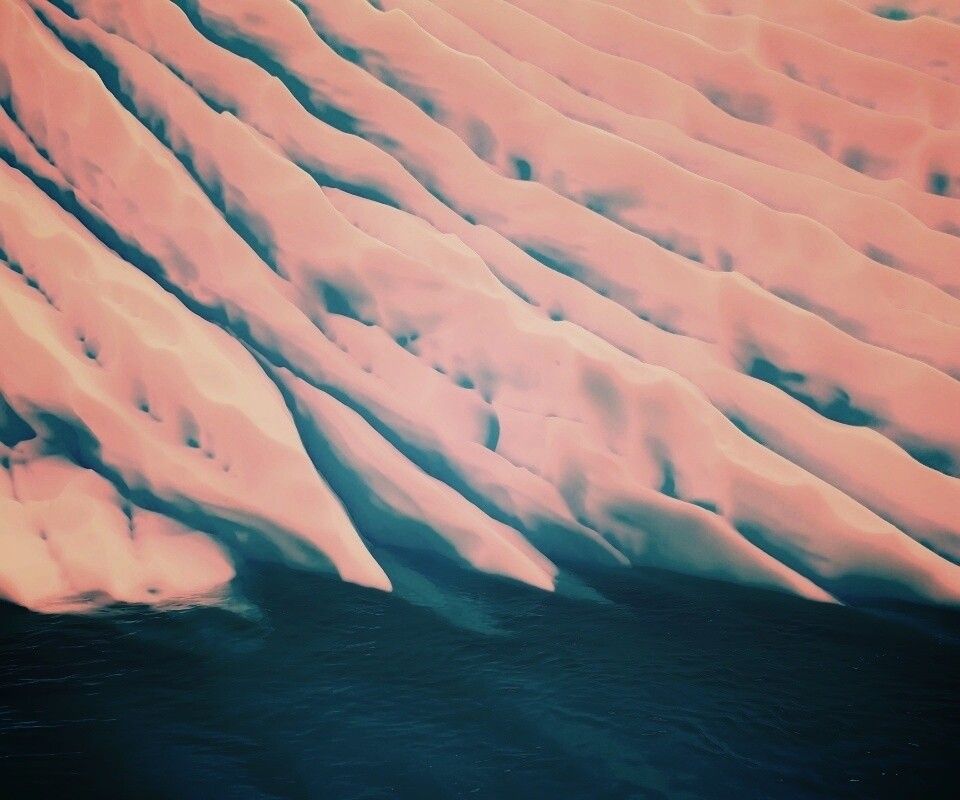 Борозды во льду обои