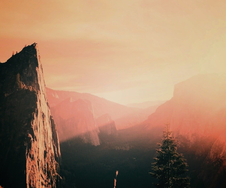 Горный пейзаж обои