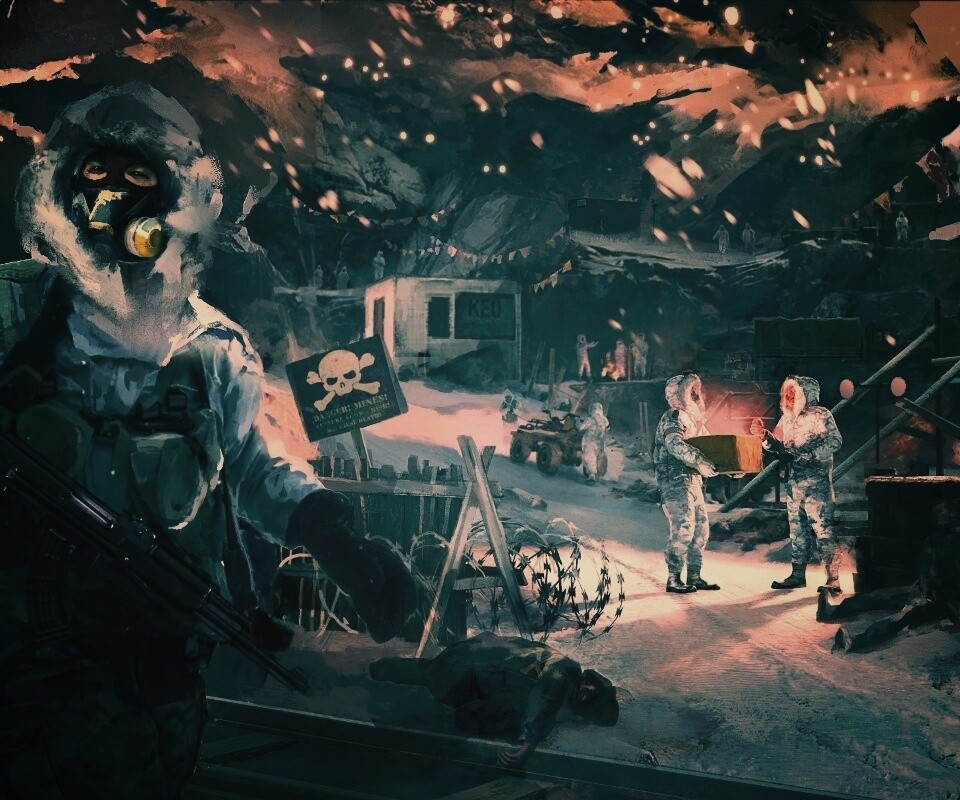 Снежно и опасно обои