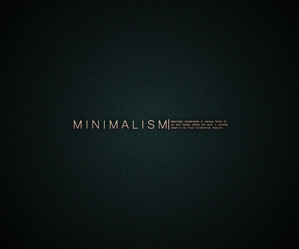 Минимализм обои