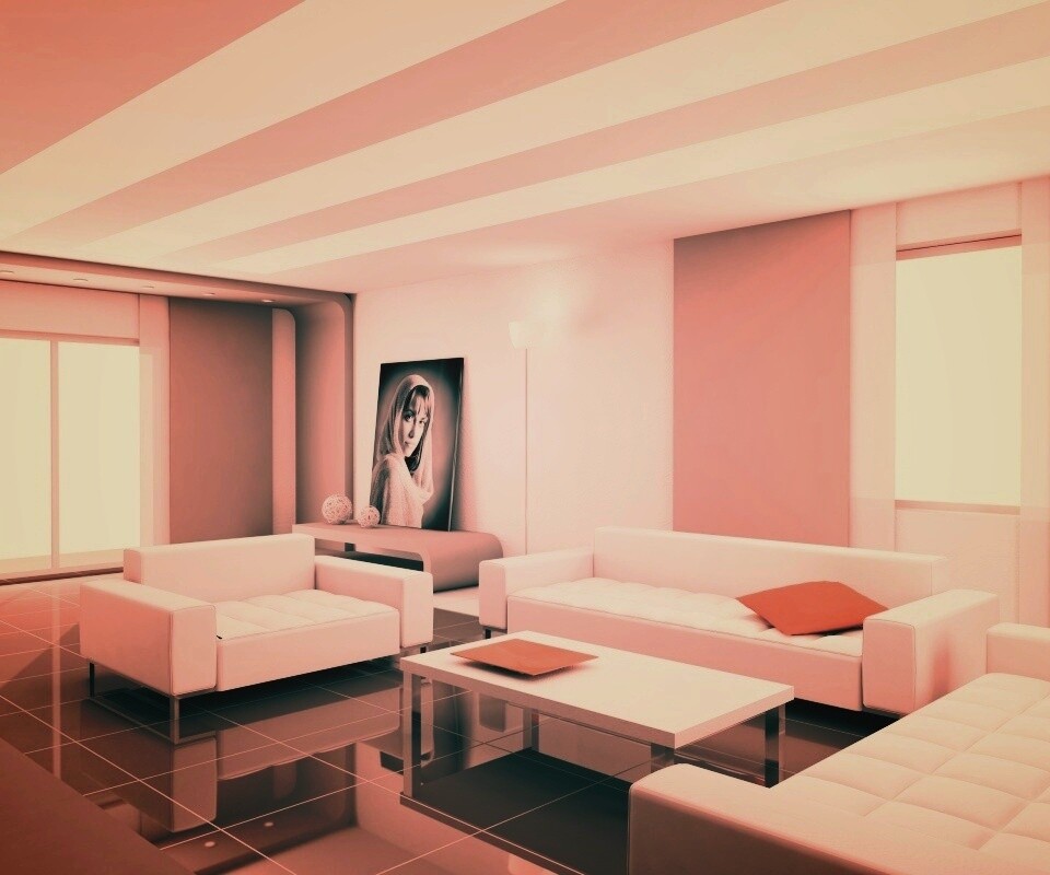 Белая гостинная обои