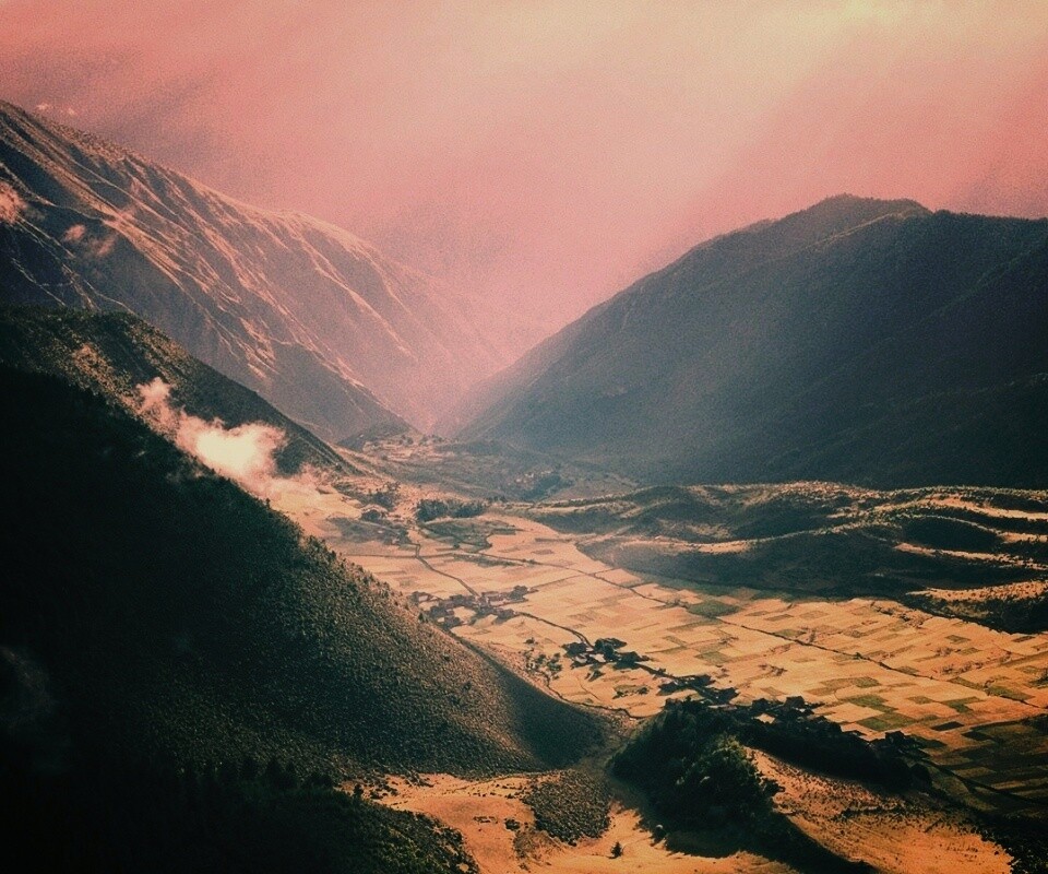 Горная долина обои